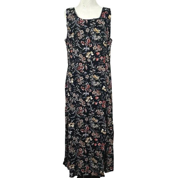 Laura Ashley Dresses & Skirts - Laura Ashley Vintage Floral Maxi Dress Cottagecore Prairie Women Size 12